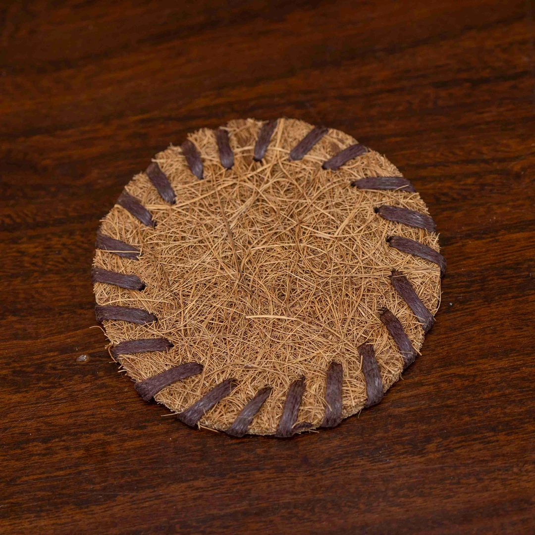 ZT细棕手工茶垫 8CM（包边）四只装