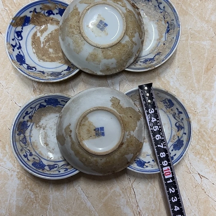 摆件陶6个10厘米芙蓉花味叠