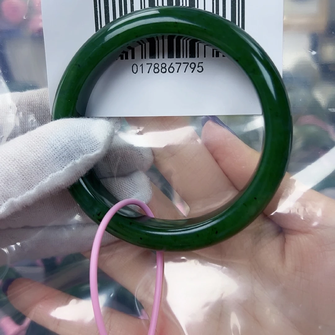 和田玉（碧玉）手镯未镶嵌61