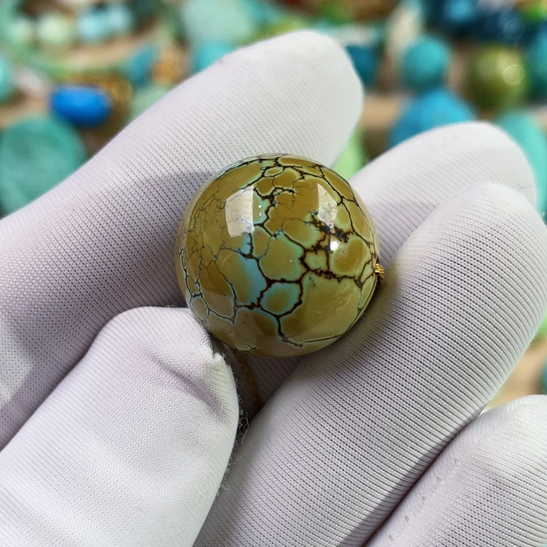 绿松石未镶嵌珠宝奇石18.5mm