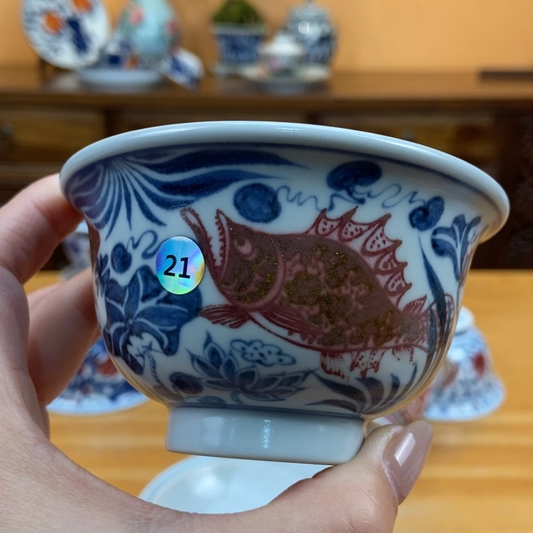 手绘现代茶具非古董