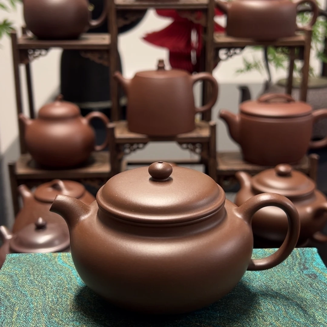 茶壶紫砂精工半手仿古150cc
