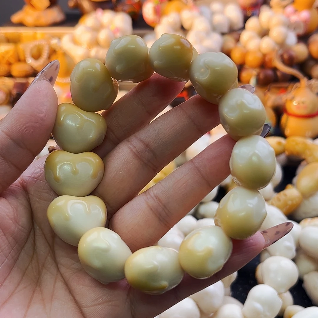 菩提根/象牙果手串黄油爱心