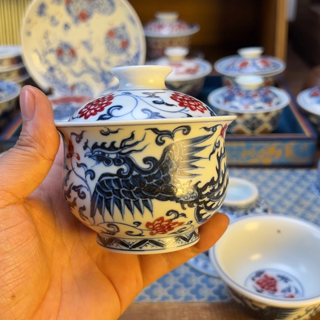盖碗景德镇茶器百宝箱