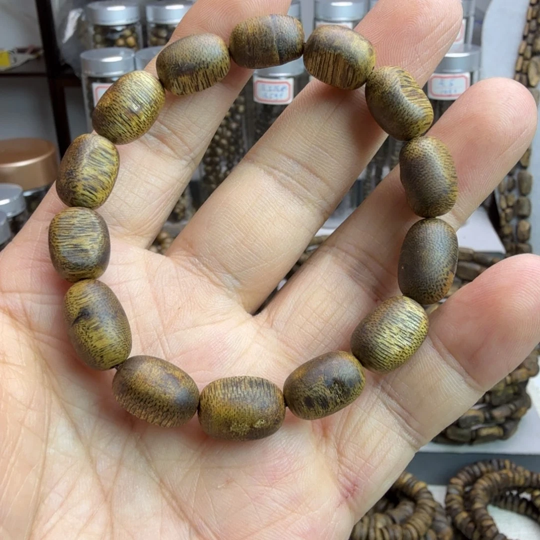 沉香碎屑沉香皮**帅奇楠留疤单圈10mm发一