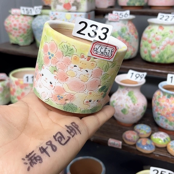 手工制作多肉花盆