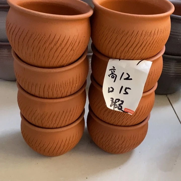粗陶红陶绿植花盆957