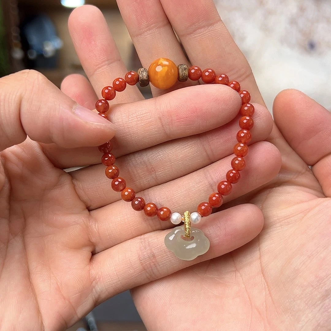 未镶嵌手链南红玛瑙