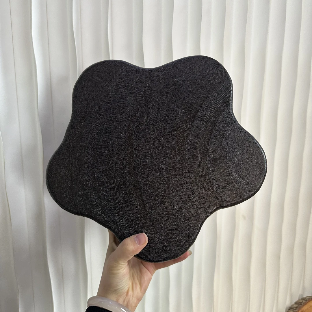 {一物一拍}碳化木萨满年轮茶几简约时尚干泡茶台壶垫茶盘