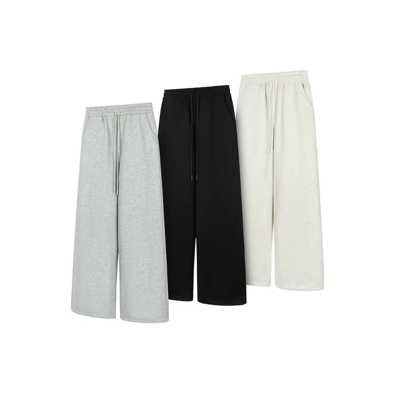 NewDecay 25FW 450g加绒"一件过冬"直筒A字阔腿休闲通勤卫裤秋冬