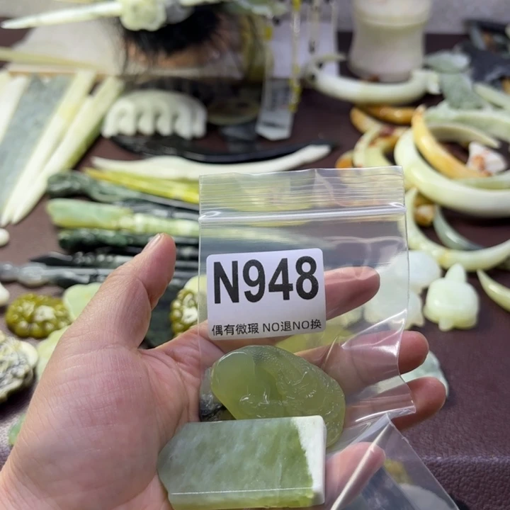蛇纹石玉发饰合金⊙****i