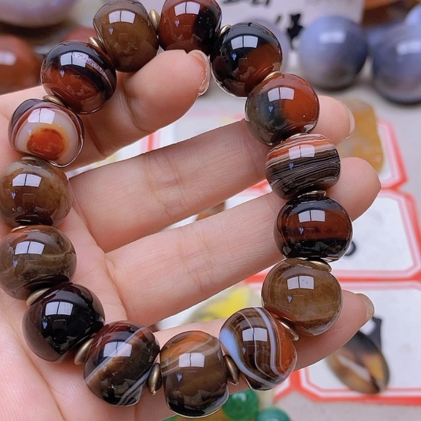 【闪购商品】玛瑙/玉髓未镶嵌珠宝半成品夜**风