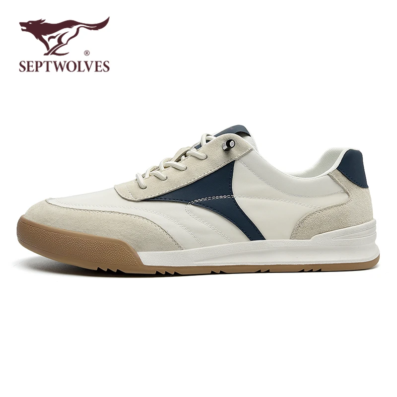 七匹狼男鞋秋季透气时尚百搭阿甘鞋男士休闲鞋一脚蹬德训运动潮鞋