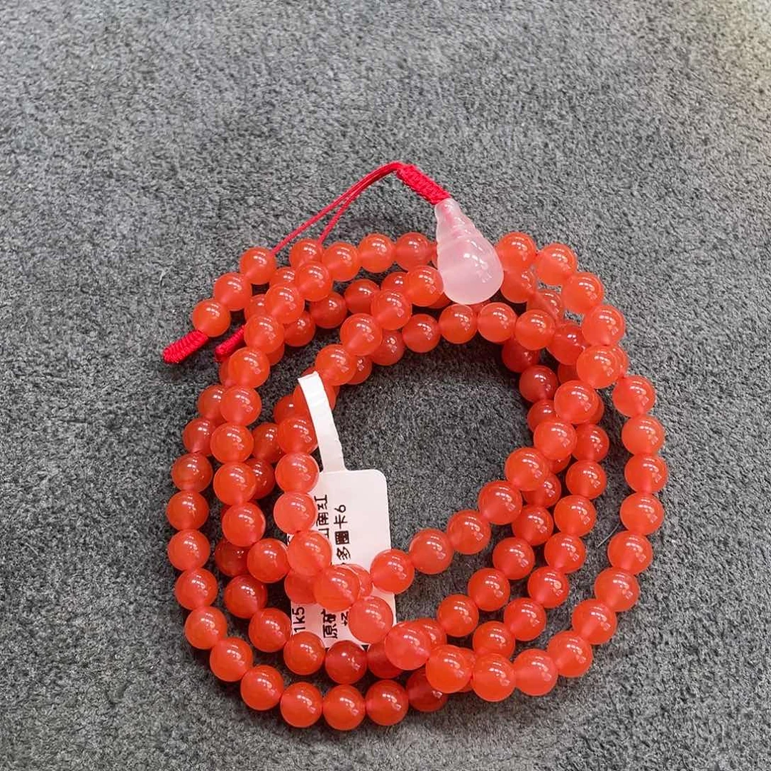 南红玛瑙原矿南红卡6冰粉多圈108未镶嵌