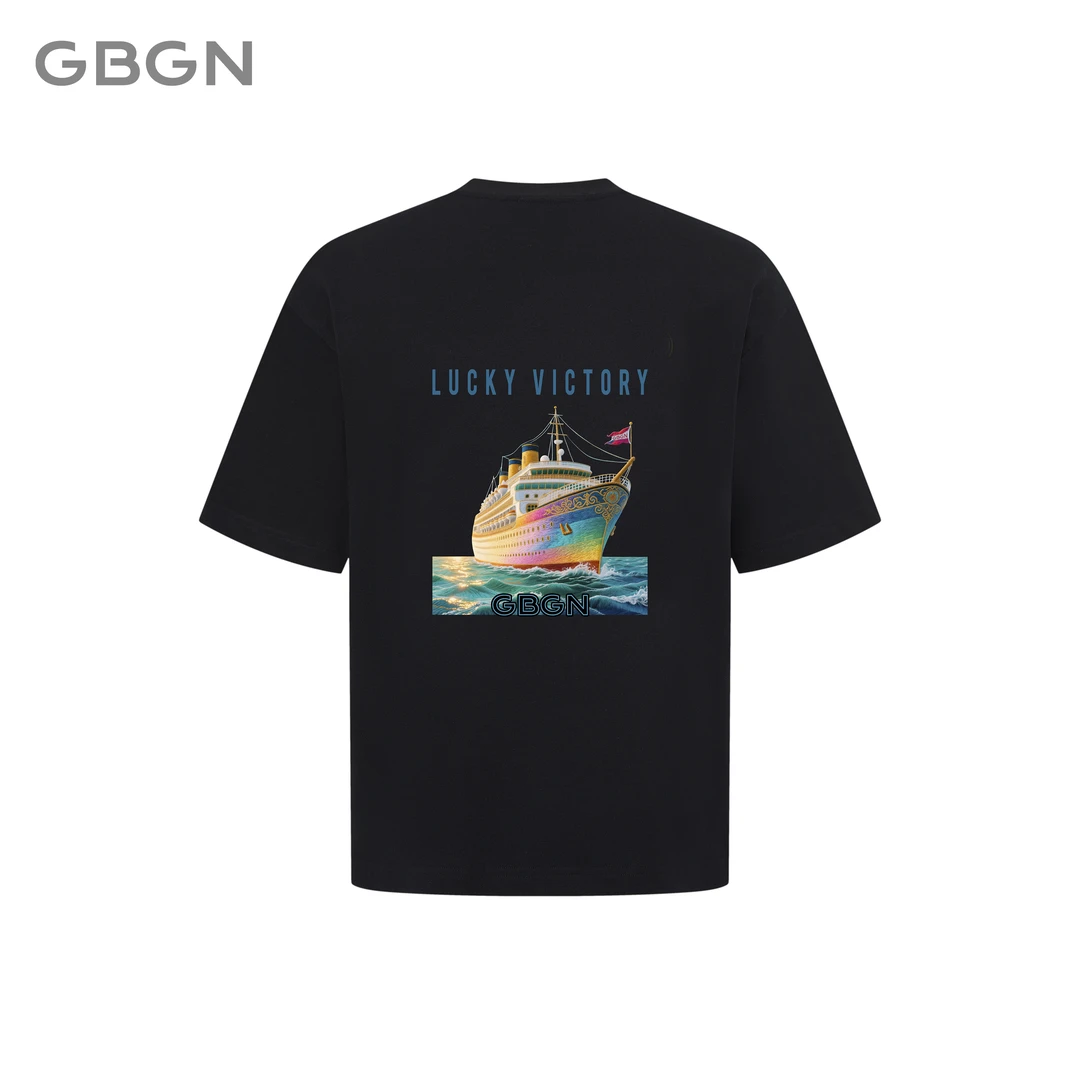 GBGN【加勒比游轮】重工刺绣工艺轻奢潮流四季短袖T恤G3001