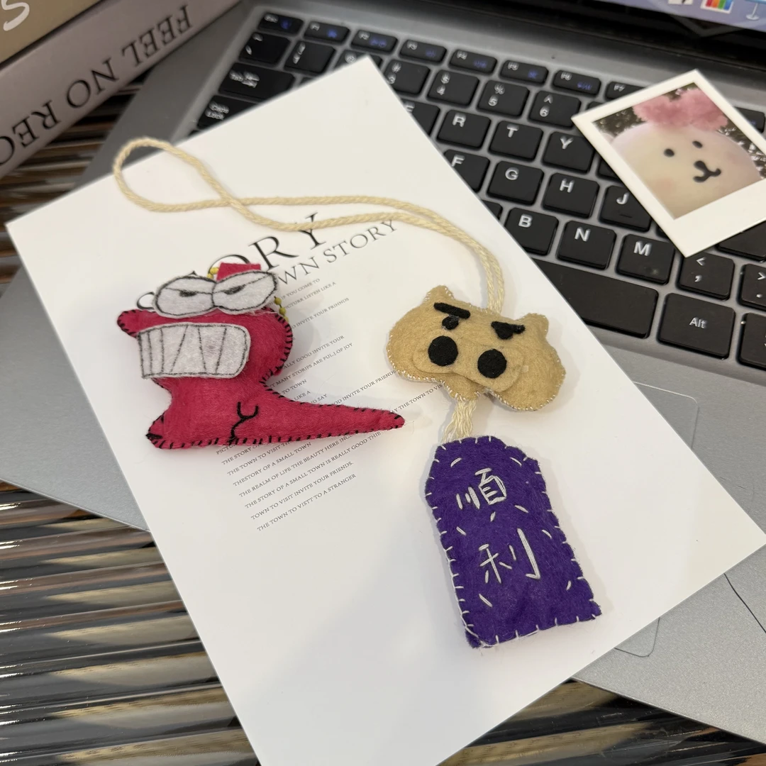 【咕噜】嘟嘟左卫门不织布材料包DIY手工礼物创意不织布文字挂件