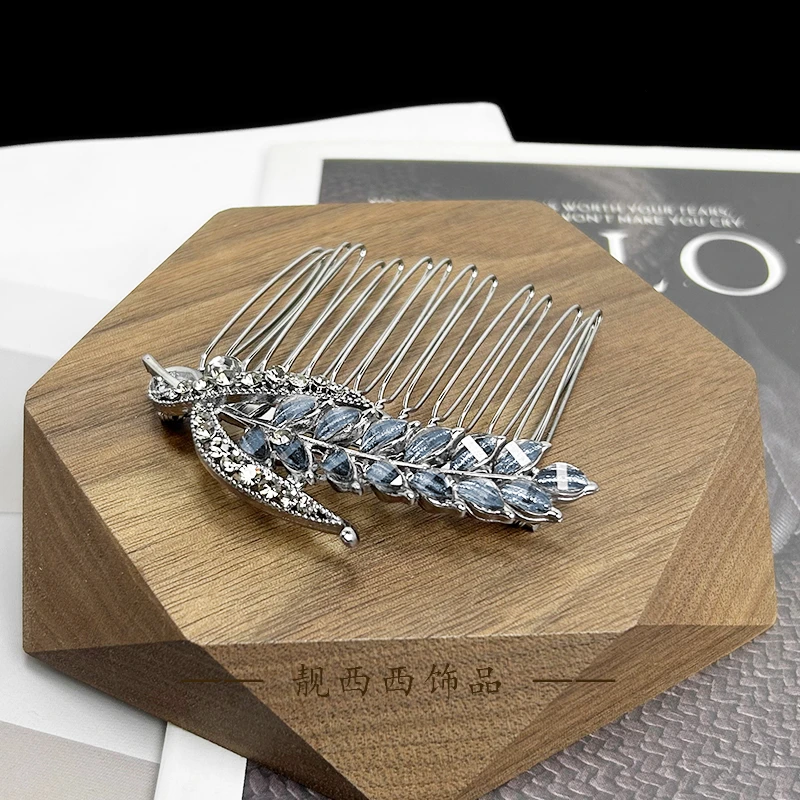 【LXX靓西西】8098 时尚设计风麦穗优雅6.6厘米插梳