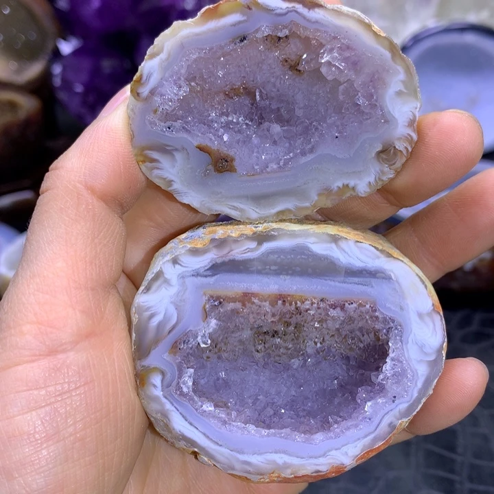 水晶仙女紫蚕丝盆未镶嵌