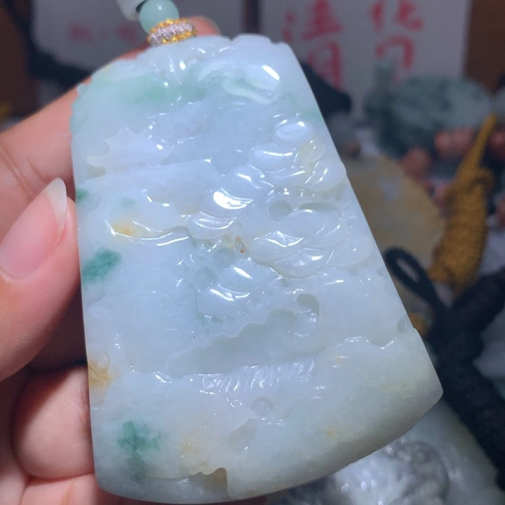 颈饰未镶嵌翡翠保真天然A货翡翠