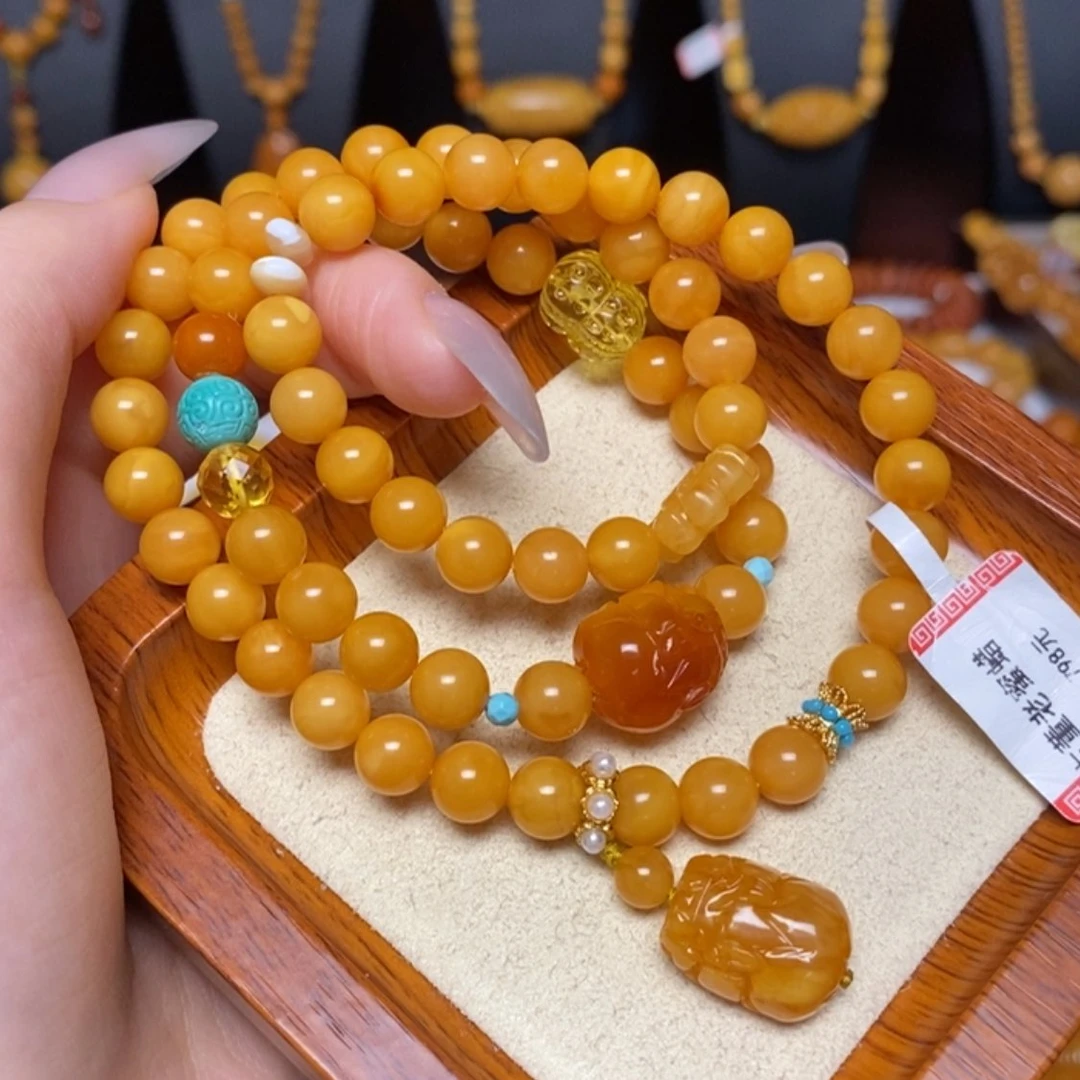 【闪购商品】未镶嵌蜜蜡手链手串