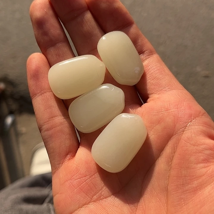 和田玉未镶嵌手链青海料冰坑无事牌多样性拍一发一