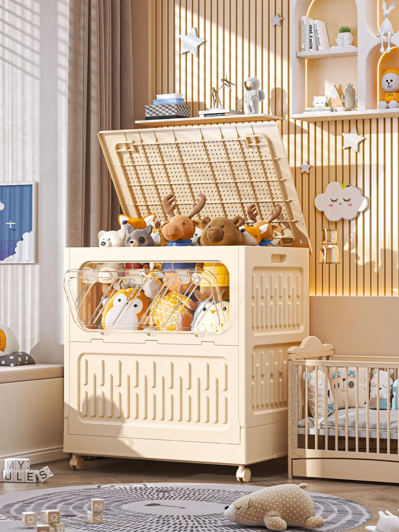 HX升级款前开门衣服收纳家用大容量可折叠前开门整理翻盖超大储物