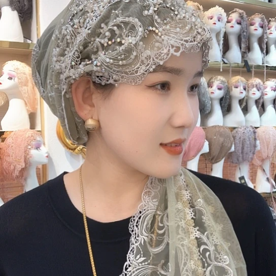 棉香槟绿高端新品披肩帽228