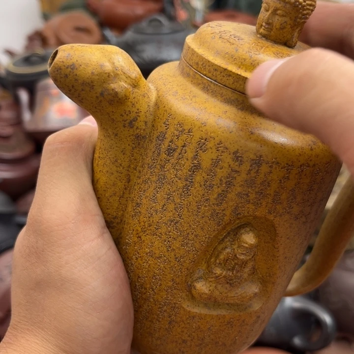 茶壶紫砂达摩开裂