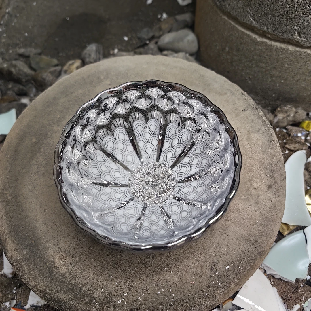 a闪购商品】冰清玉洁银盘龙杯 茶杯 主人杯 D（无礼盒）