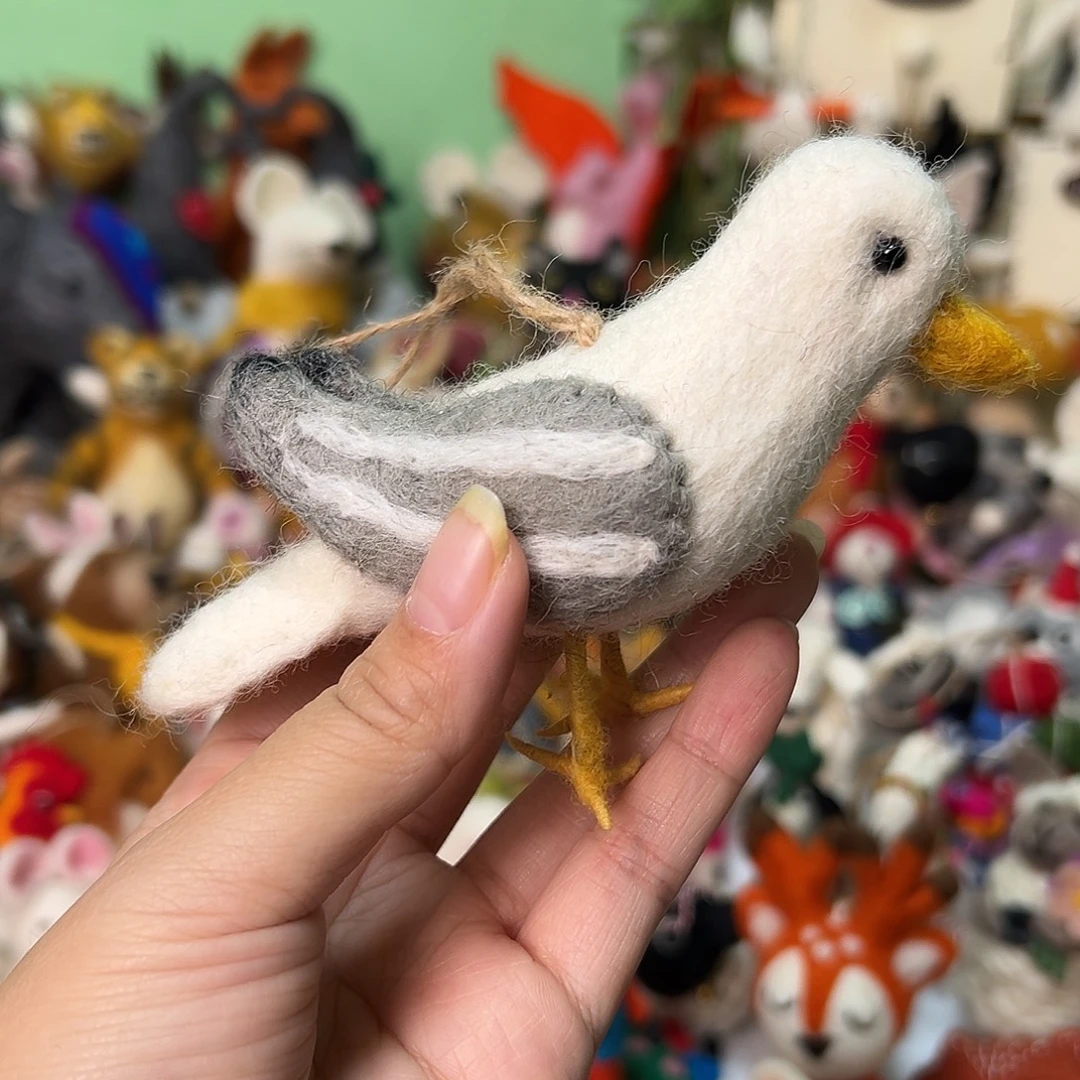 尼泊尔羊毛毡海鸥