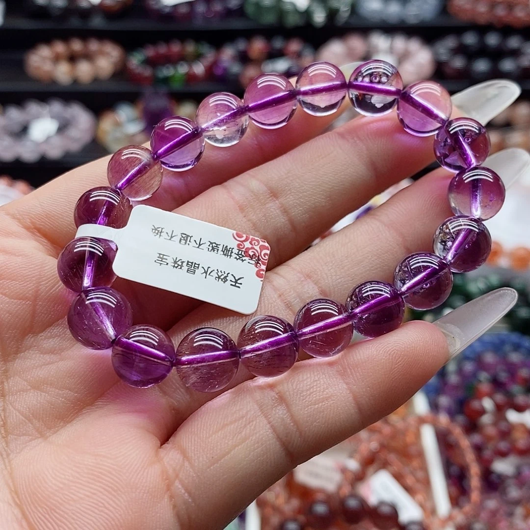 未镶嵌手链水晶紫超七