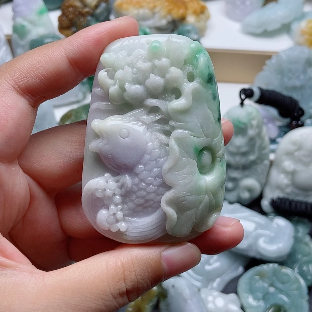 翡翠未镶嵌吊坠(不含链)1