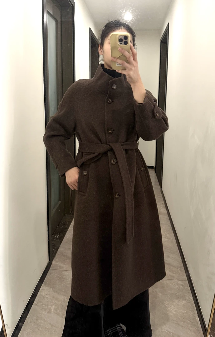 2025新款气质大衣中长款时尚休闲秋冬驼绒外套