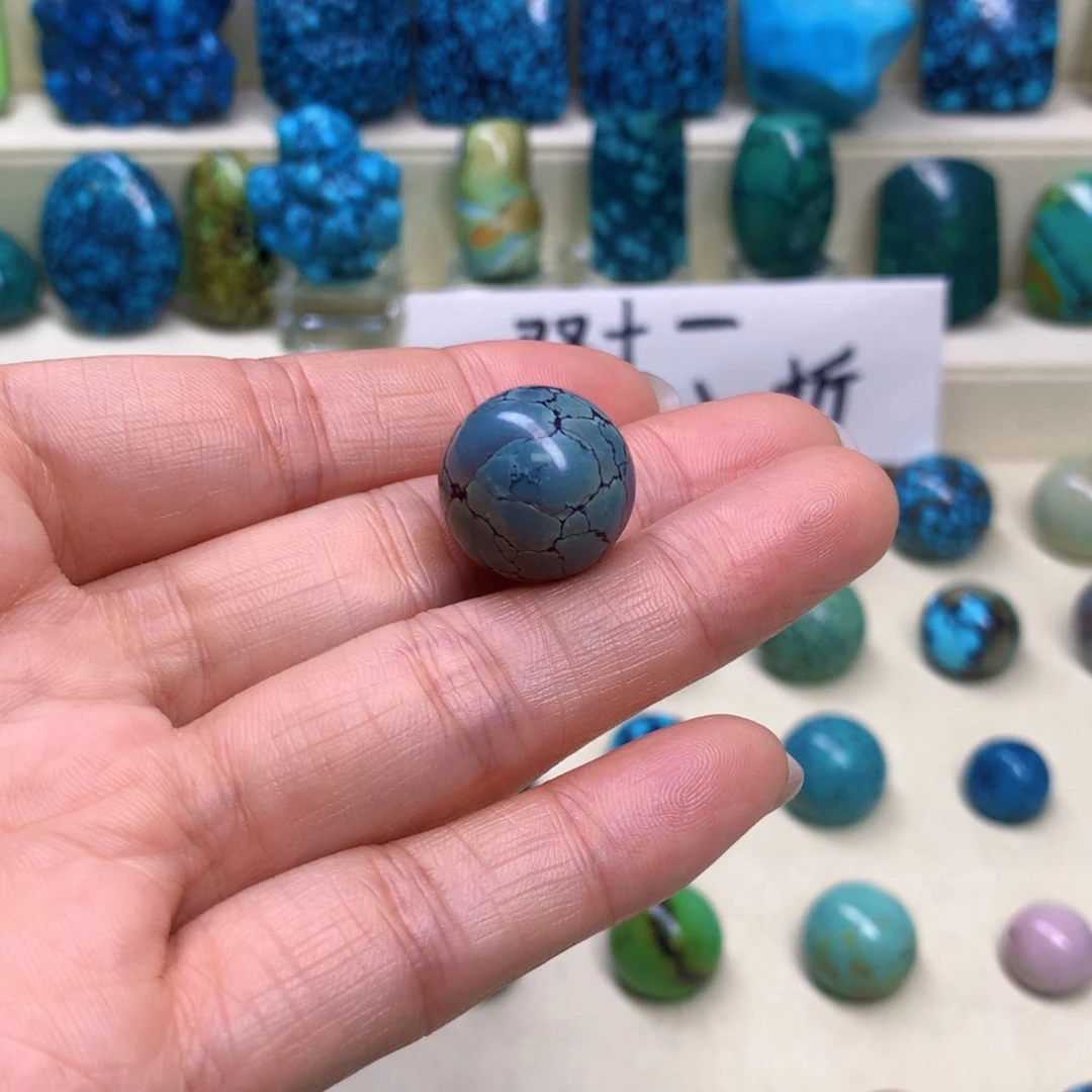 绿松石未镶嵌三彩随行