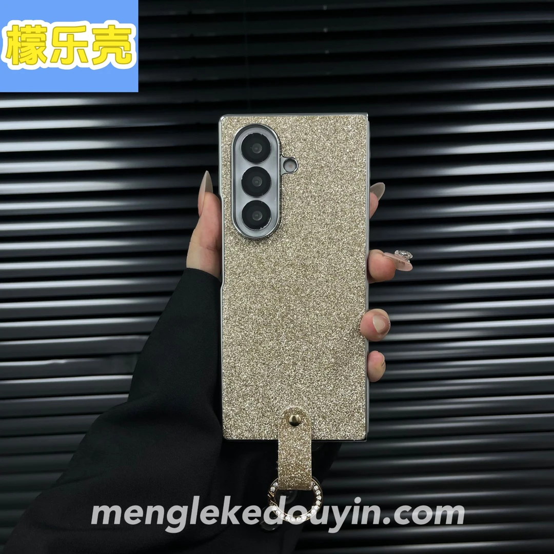 适用于三星Galaxy Z Fold7手机壳闪粉指环扣超薄全包fold6防摔壳