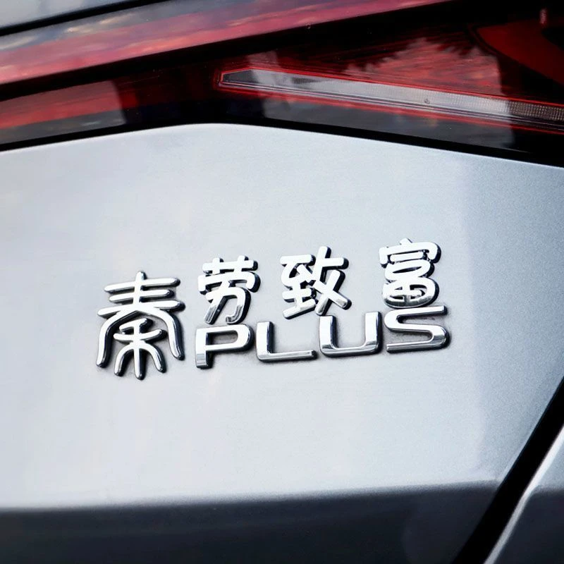 byd秦车标3d立体一见钟秦始皇创意尾标贴车贴改比亚迪车标贴王子