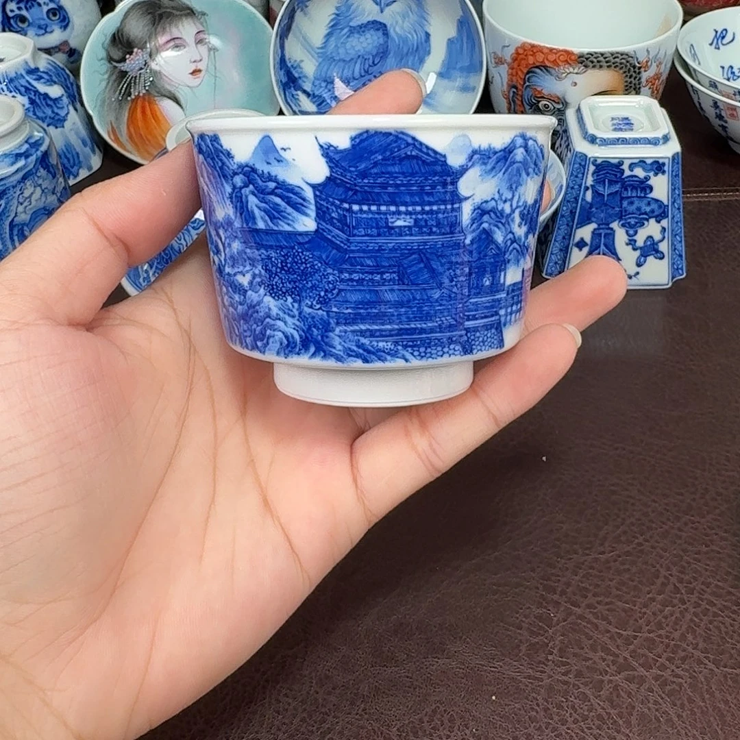 3***5现代景德镇陶瓷杯