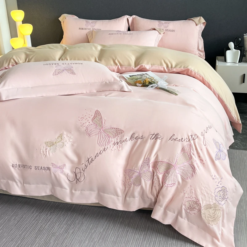 富安娜A类2025新款爆款四件套纯棉100%全棉高档适合裸睡四季通用4