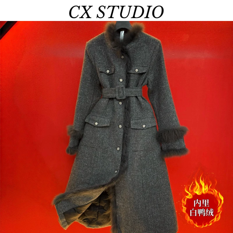 YC编码85 经典收腰轻奢时尚羽绒服（定制女装）CX313