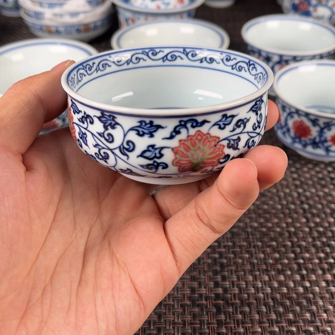 瓷片景德镇陶瓷杯子里