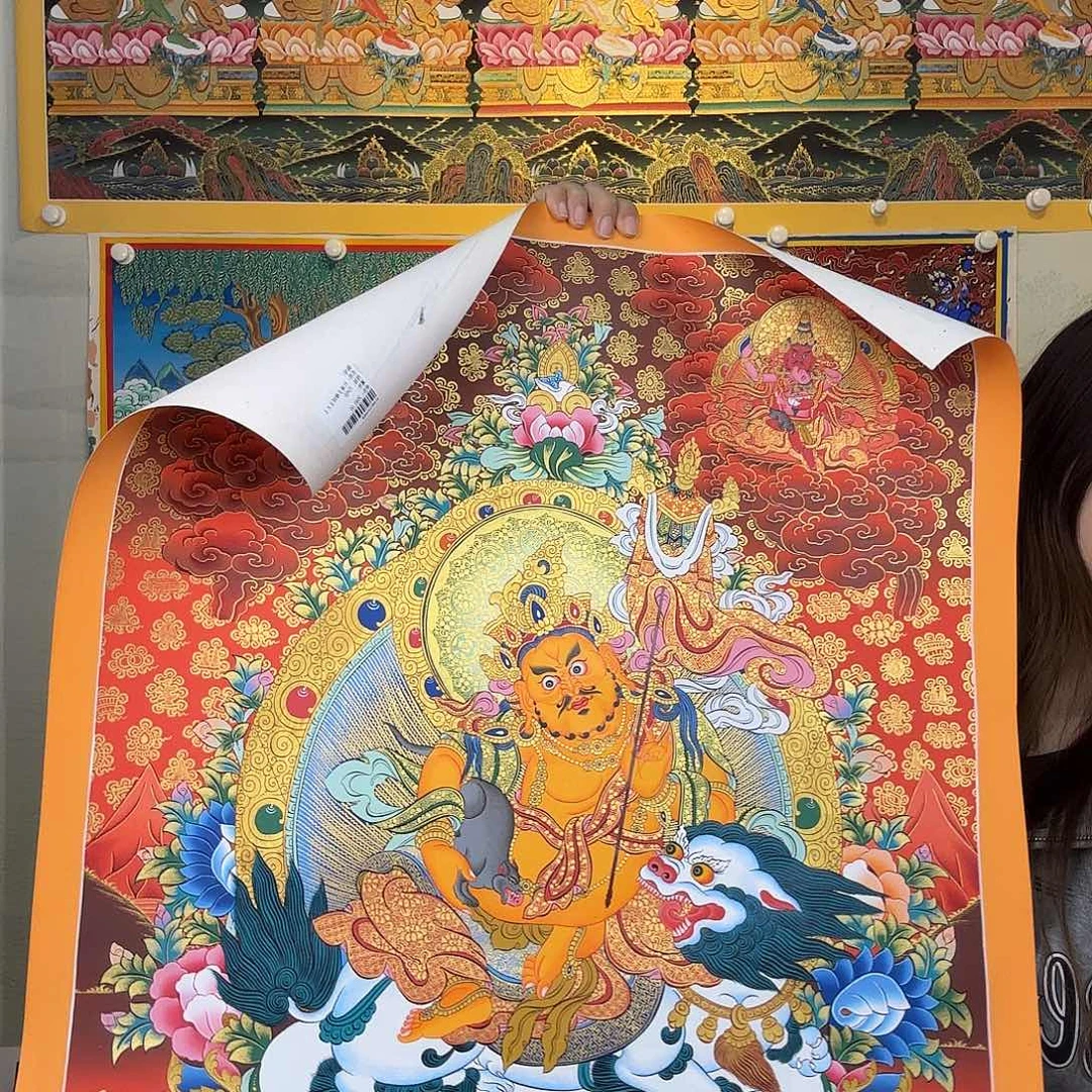 卷轴画纯手绘唐卡六路差价