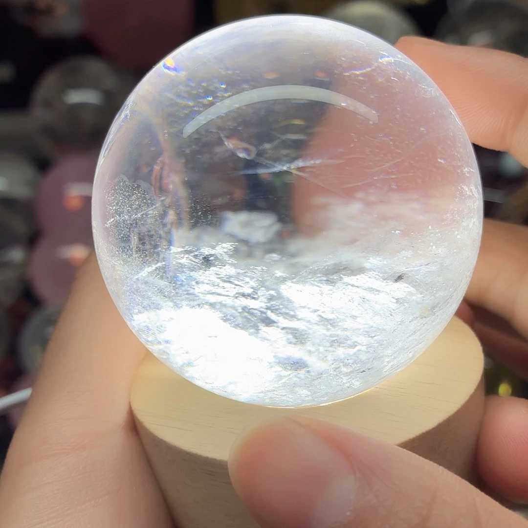 水晶珠宝半成品未镶嵌白水晶6.08