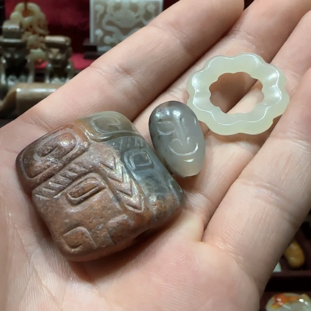 和田玉未镶嵌挂件海****」