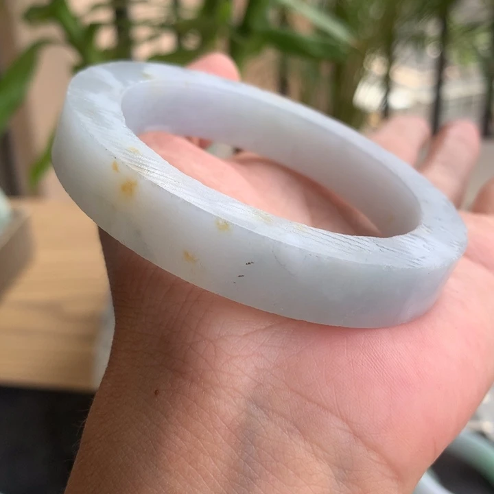 定制翡翠未镶嵌手镯55圈