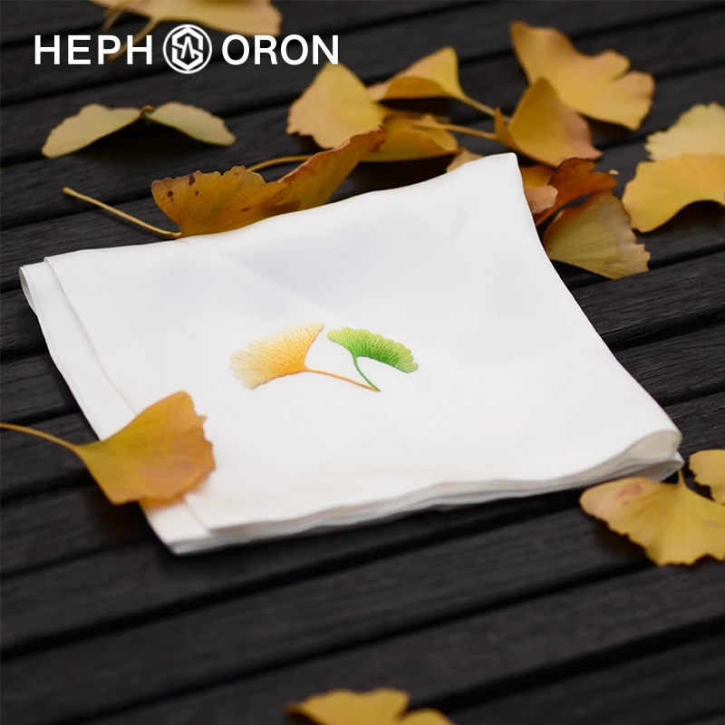 HEPHSORON苏绣丝巾礼盒送妈妈刺绣旗袍披肩百搭桑蚕丝真丝手帕