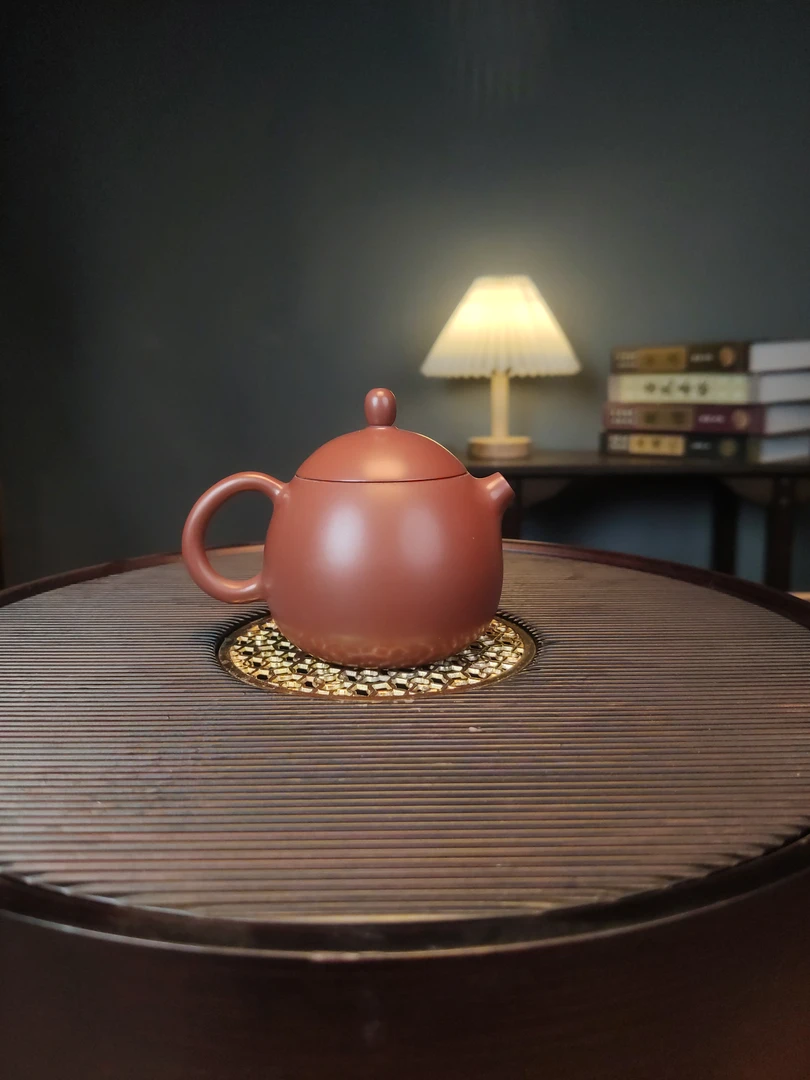 复烧龙旦壶坭兴陶茶壶 纯手工制作 陶壶 中式不挑茶好养约150ml