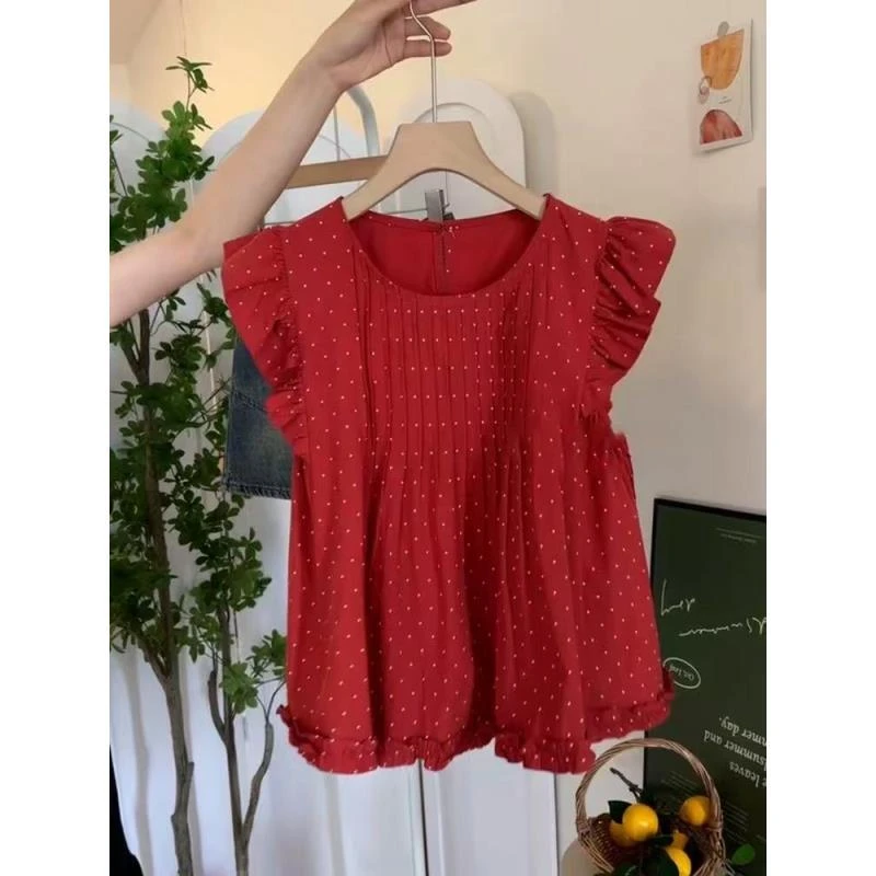 夏季新款遮肉百搭显瘦娃娃衫上衣衬衫XMN-99080