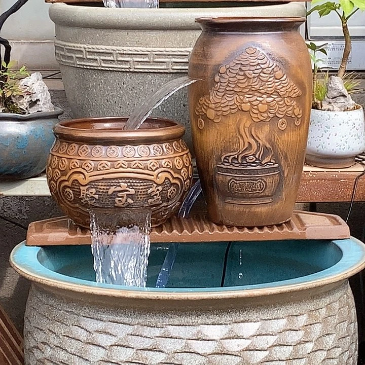 水泵40w，弯头，摇钱树聚宝盆