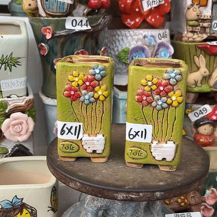 花盆紫砂粗陶材质多肉花盆