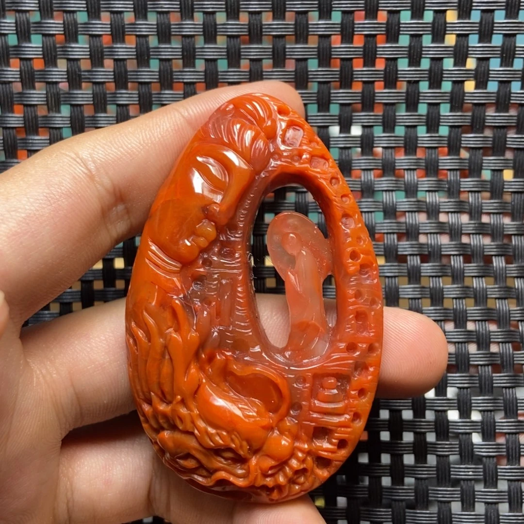 吊坠(不含链)未镶嵌南红玛瑙